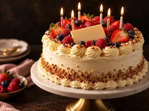 Gâteau d'anniversaire décoré