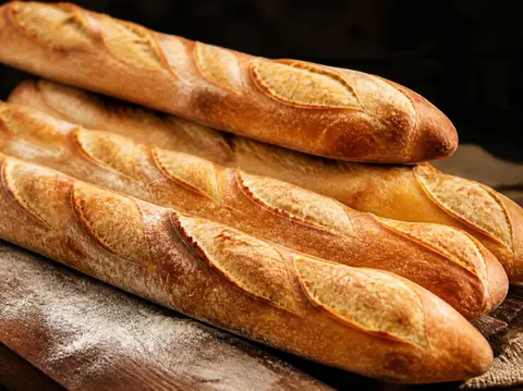 Baguettes de tradition dorées